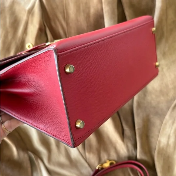 SOLD - HERMES Red Epsom Kelly 28 GHW - Picture 5 of 16
